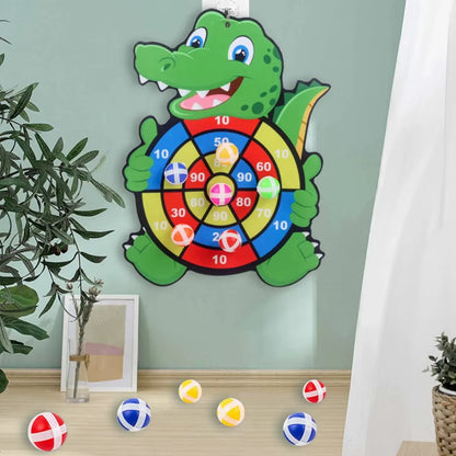 Educational Toy - Cartoon Animal Dart Board Sticky Ball - Perfect Christmas Gift for Kids Christmas, Thanksgiving Gift