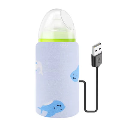 USB Milk Water Warmer Travel Stroller Insulated Bag Baby Nursing Bottle Heater Newborn Infant Portable Bottle Feeding Warmers