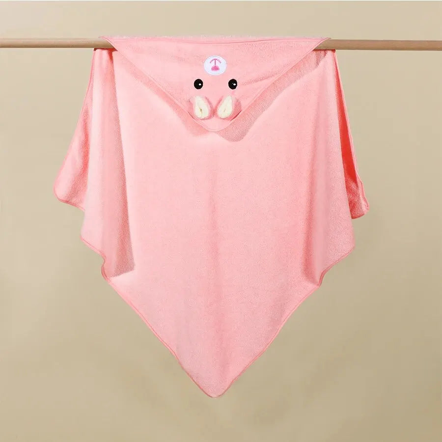 Cutecartoon Animals Softcoral Velvet Absorbent Quick-Dry Simple Style Bath Towel Daily Entertainment Dry