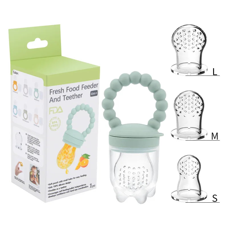 Baby Pacifier Fruit and Vegetable Teether for Children Food Grade Baby Silicone Teether