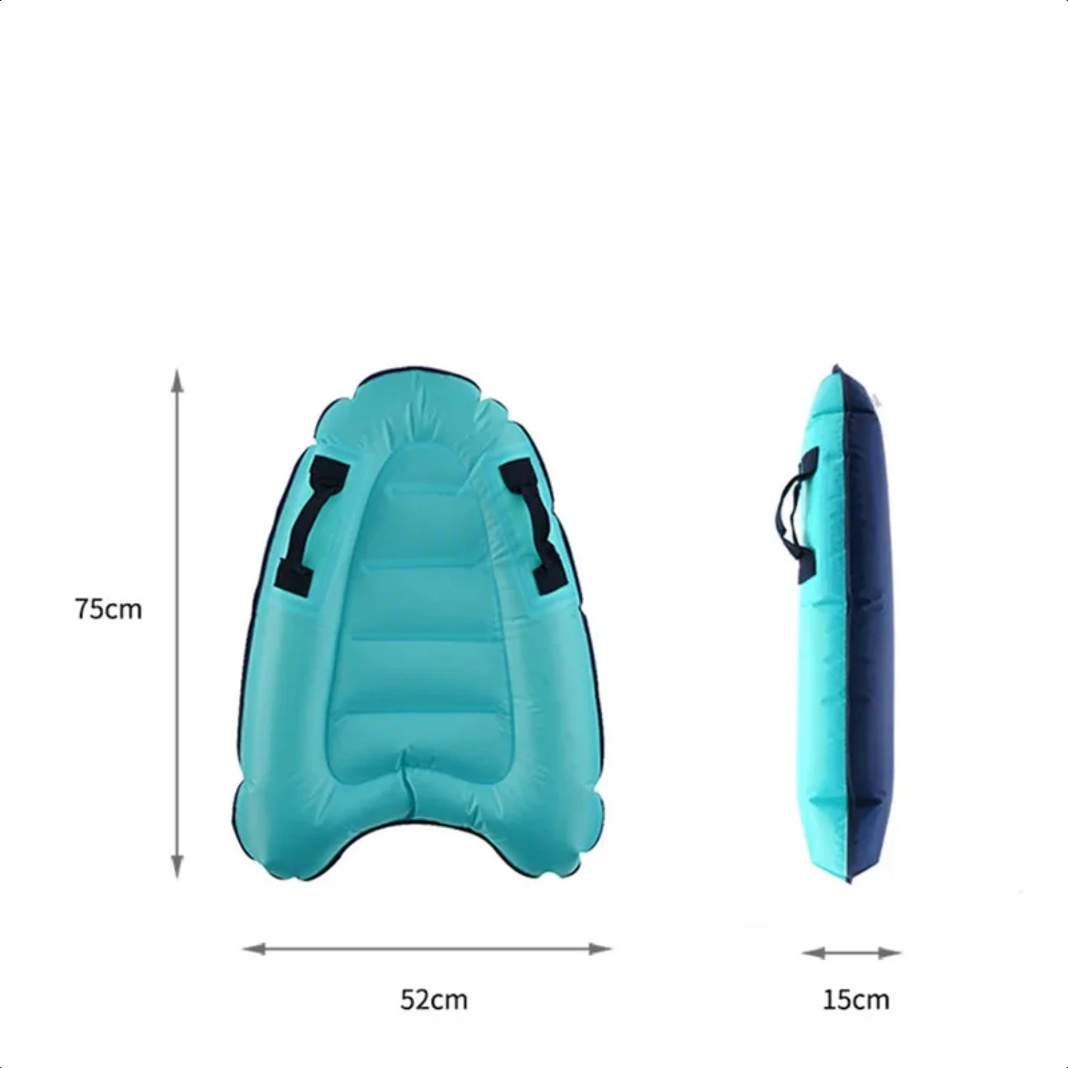 Versatile Lightweight Portable Inflatable Surfboard for Exciting Outdoor Adventures - Safe Kickboard for Sea Surfing and Wakeboa