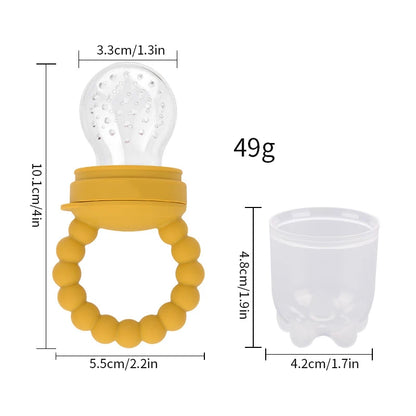 Baby Pacifier Fruit and Vegetable Teether for Children Food Grade Baby Silicone Teether