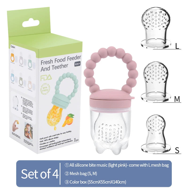 Baby Pacifier Fruit and Vegetable Teether for Children Food Grade Baby Silicone Teether