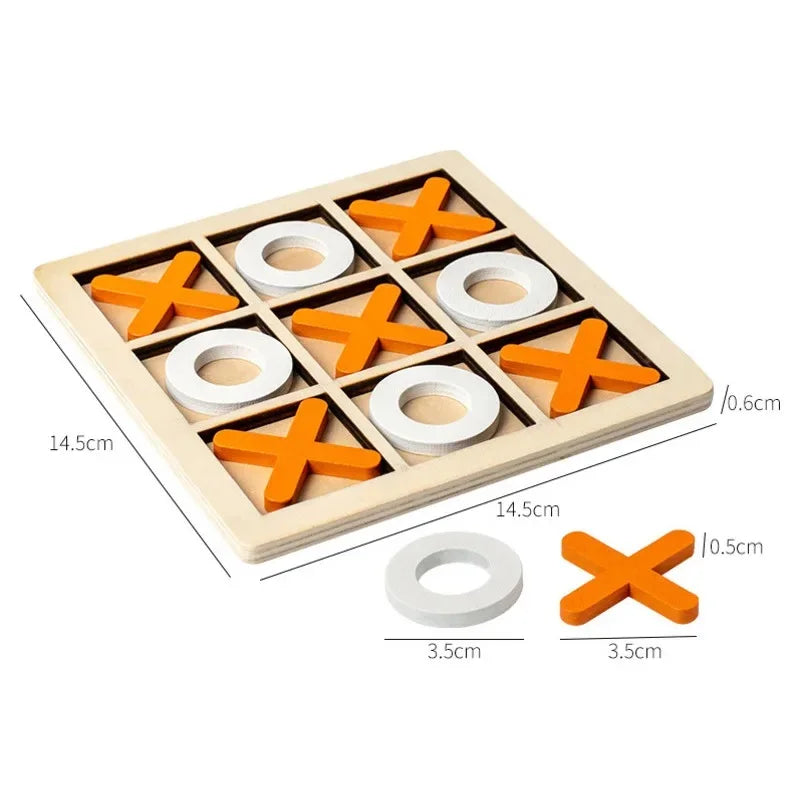 Montessori Wooden Board Table Games Chess Educational Interaction Puzzle Training Brain Thinking Intelligence Game for Children