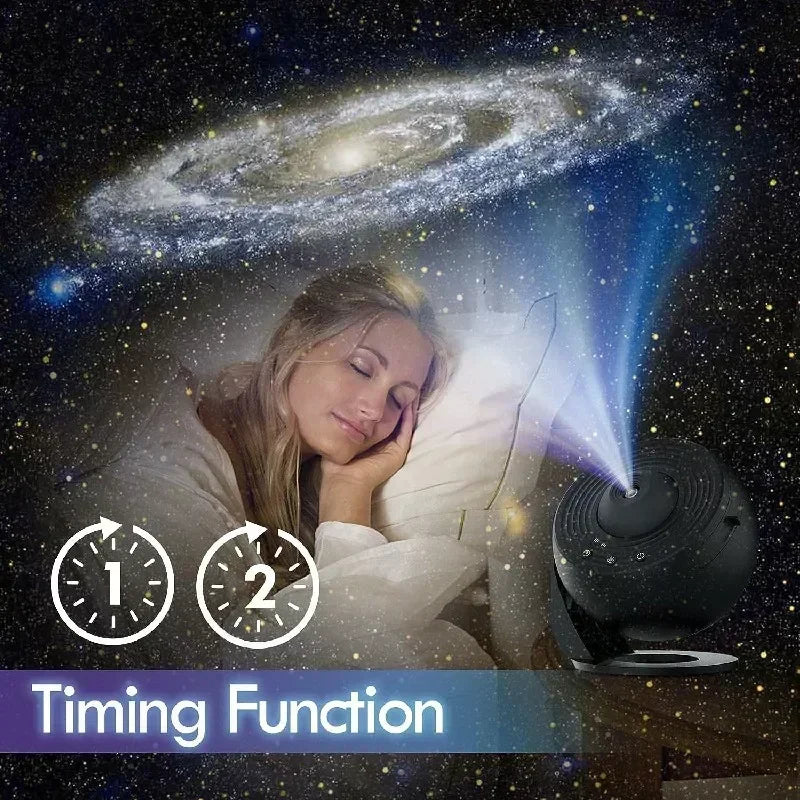 Starry Sky Night Light Galaxy Projector 360°Rotate Planetarium Lamp for Bedroom Valentines Day Gift Wedding Send 13 Sets of Film