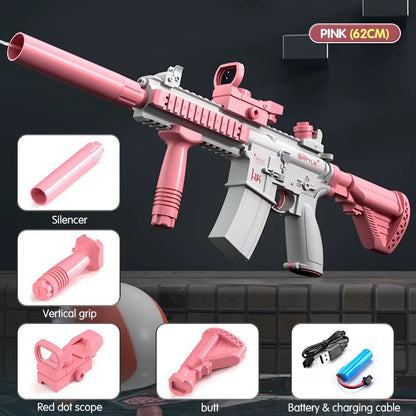 Electric Water Gun Toy Glock Pistol Shooting Playing Water Beach Toy Summer Adult Kid Child Outdoor Pool Spray Watergun Boy Girl